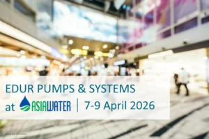 EDUR Pumps & Systems live at ASIAWATER 2026